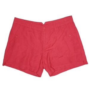 Calvin Klein Jeans Linen Blend Pink Shorts Women’s Size 14 NWT Summer